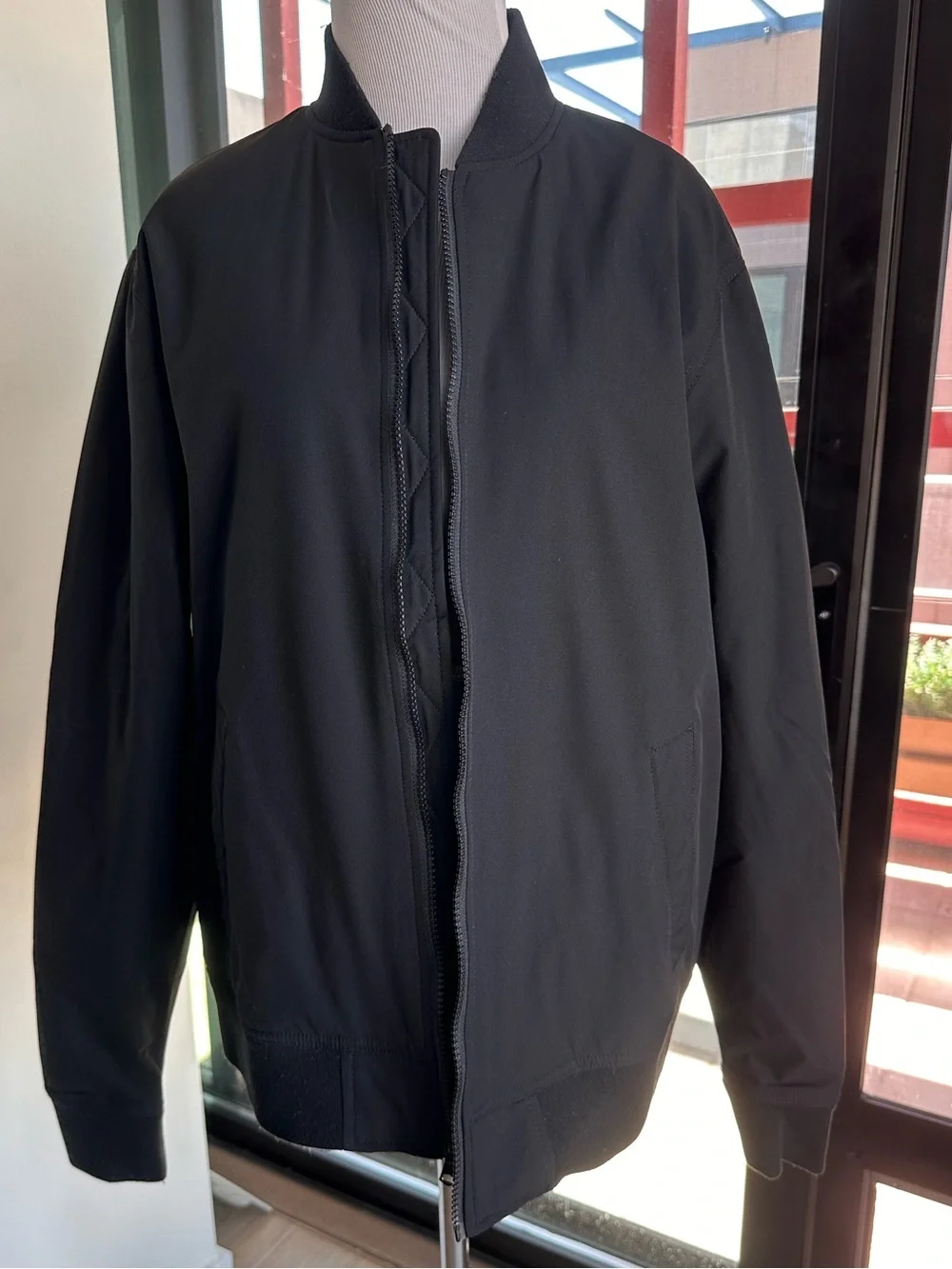 Banana Republic Black Bomber Jacket